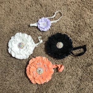 Black, white and coral Tieks Bows